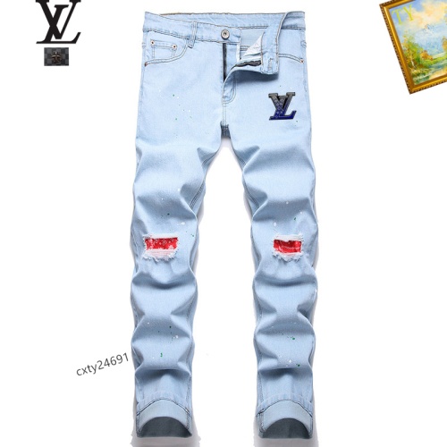 Wholesale Louis Vuitton LV Jeans For Men #1238327 $48.00 USD, Wholesale Quality Replica Louis Vuitton LV Jeans