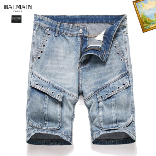 Wholesale Balmain Jeans For Men #1238375 $42.00 USD, Wholesale Quality Replica Balmain Jeans