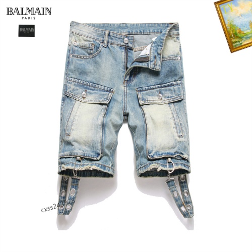 Wholesale Balmain Jeans For Men #1238377 $42.00 USD, Wholesale Quality Replica Balmain Jeans