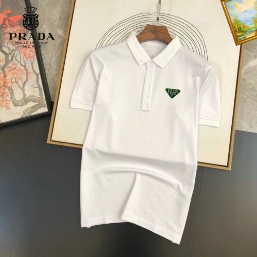 Wholesale Prada T-Shirts Short Sleeved For Men #1238470 $29.00 USD, Wholesale Quality Replica Prada T-Shirts