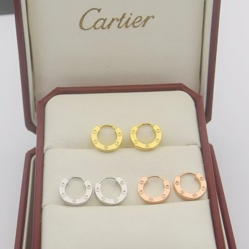 Replica Cartier Earrings For Women #1238633 $25.00 USD for Wholesale