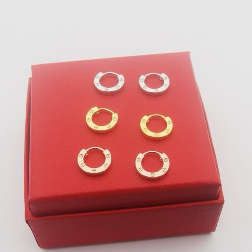 Replica Cartier Earrings For Women #1238633 $25.00 USD for Wholesale