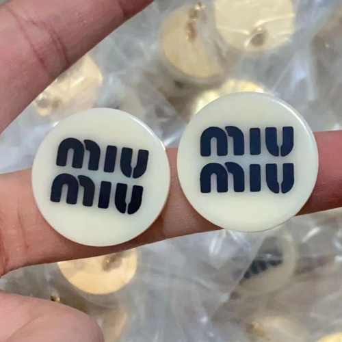 Wholesale MIU MIU Earrings For Women #1238636 $25.00 USD, Wholesale Quality Replica MIU MIU Earrings