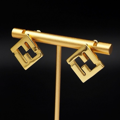 Replica Fendi Earrings For Women #1238697 $25.00 USD for Wholesale