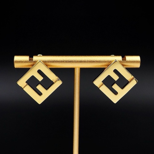 Replica Fendi Earrings For Women #1238697 $25.00 USD for Wholesale