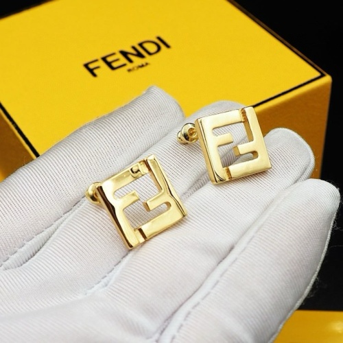 Replica Fendi Earrings For Women #1238697 $25.00 USD for Wholesale