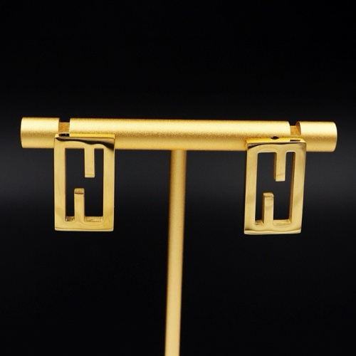 Replica Fendi Earrings For Women #1238701 $23.00 USD for Wholesale