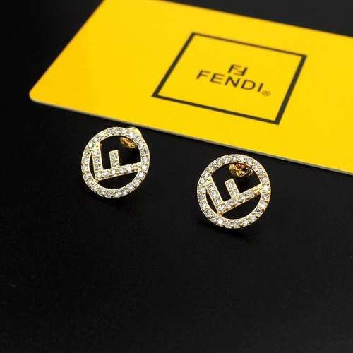 Wholesale Fendi Earrings For Women #1238702 $25.00 USD, Wholesale Quality Replica Fendi Earrings