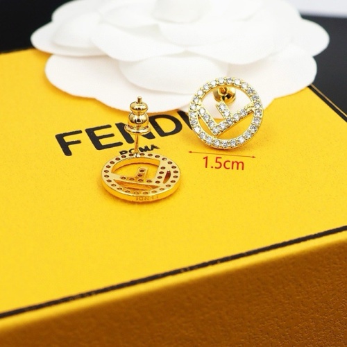 Replica Fendi Earrings For Women #1238702 $25.00 USD for Wholesale