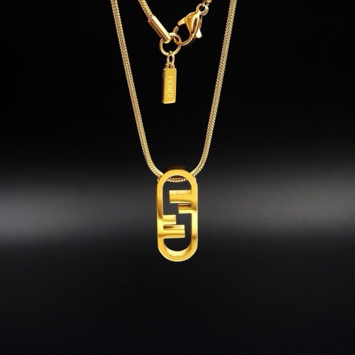 Wholesale Fendi Necklaces #1238727 $25.00 USD, Wholesale Quality Replica Fendi Necklaces