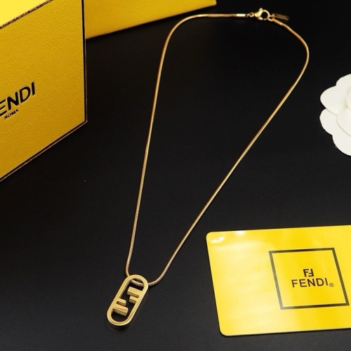 Replica Fendi Necklaces #1238727 $25.00 USD for Wholesale