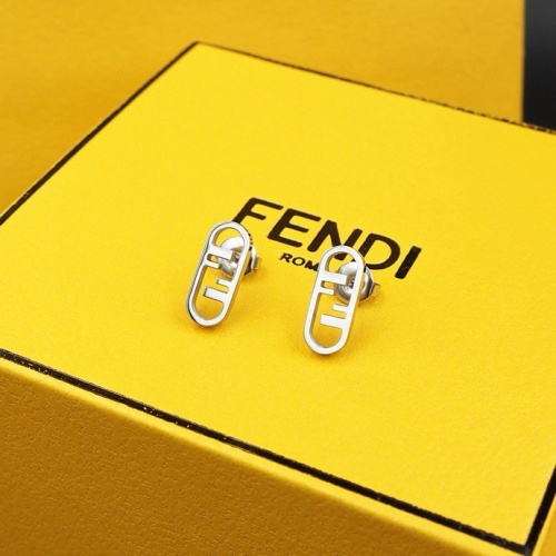 Wholesale Fendi Earrings For Women #1238742 $23.00 USD, Wholesale Quality Replica Fendi Earrings