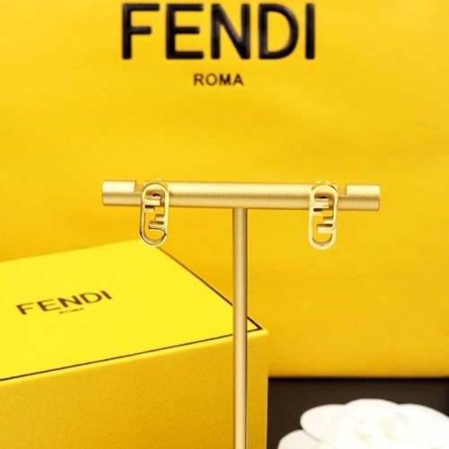 Replica Fendi Earrings For Women #1238743 $23.00 USD for Wholesale