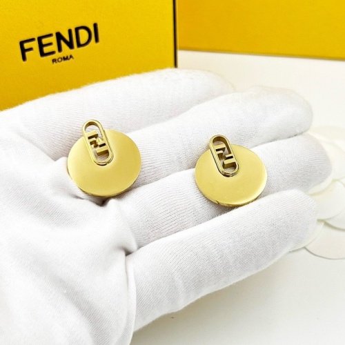 Wholesale Fendi Earrings For Women #1238744 $25.00 USD, Wholesale Quality Replica Fendi Earrings