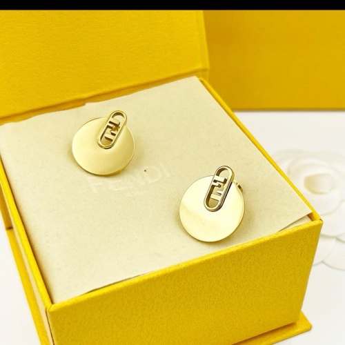 Replica Fendi Earrings For Women #1238744 $25.00 USD for Wholesale