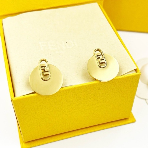 Replica Fendi Earrings For Women #1238744 $25.00 USD for Wholesale