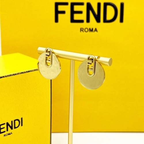 Replica Fendi Earrings For Women #1238744 $25.00 USD for Wholesale