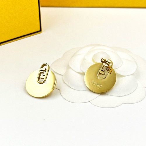 Replica Fendi Earrings For Women #1238744 $25.00 USD for Wholesale