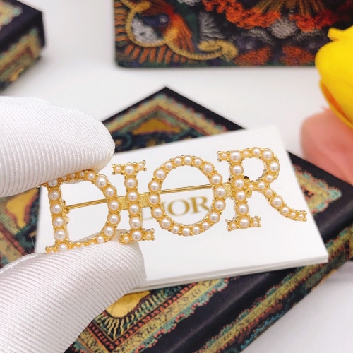 Replica Christian Dior Brooches For Women #1238930 $27.00 USD for Wholesale