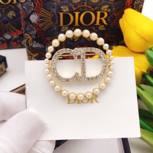 Replica Christian Dior Brooches For Women #1238931 $29.00 USD for Wholesale