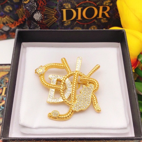 Replica Christian Dior Brooches For Women #1238943 $27.00 USD for Wholesale