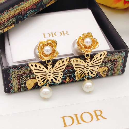 Replica Christian Dior Earrings For Women #1238945 $29.00 USD for Wholesale