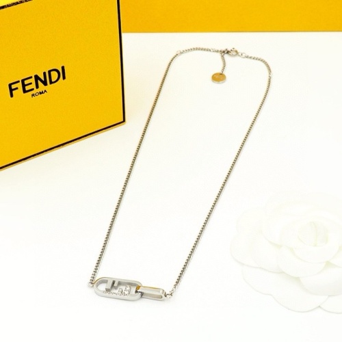 Wholesale Fendi Necklaces #1239073 $27.00 USD, Wholesale Quality Replica Fendi Necklaces