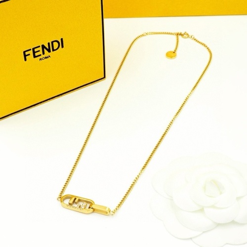 Wholesale Fendi Necklaces #1239074 $27.00 USD, Wholesale Quality Replica Fendi Necklaces