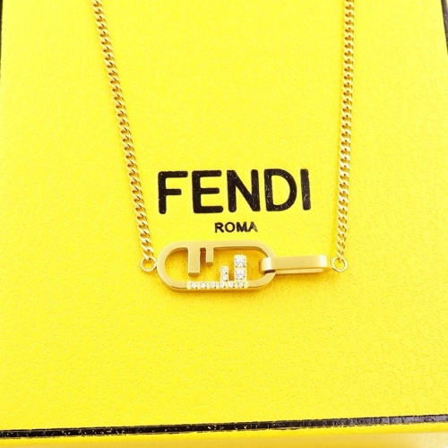 Replica Fendi Necklaces #1239074 $27.00 USD for Wholesale