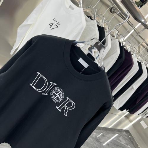 Replica Christian Dior T-Shirts Long Sleeved For Unisex #1239091 $42.00 USD for Wholesale