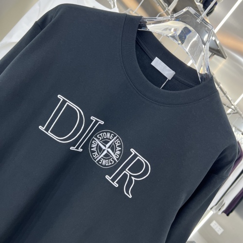 Replica Christian Dior T-Shirts Long Sleeved For Unisex #1239091 $42.00 USD for Wholesale