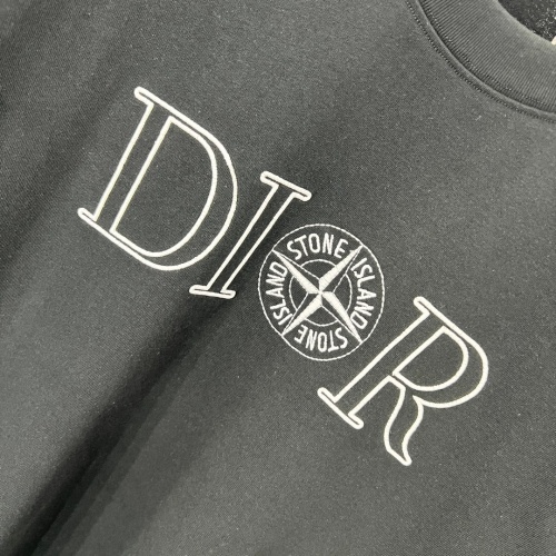 Replica Christian Dior T-Shirts Long Sleeved For Unisex #1239091 $42.00 USD for Wholesale