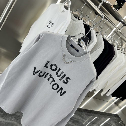 Replica Louis Vuitton LV T-Shirts Long Sleeved For Unisex #1239105 $45.00 USD for Wholesale