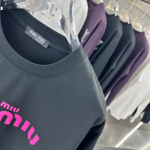 Replica MIU MIU T-Shirts Long Sleeved For Unisex #1239110 $42.00 USD for Wholesale