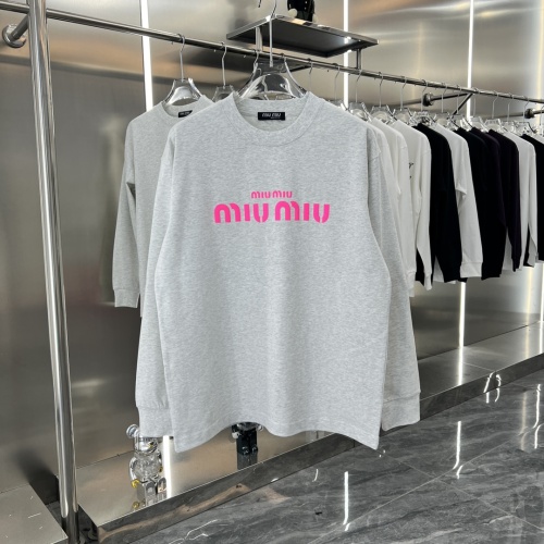 Wholesale MIU MIU T-Shirts Long Sleeved For Unisex #1239111 $42.00 USD, Wholesale Quality Replica MIU MIU T-Shirts