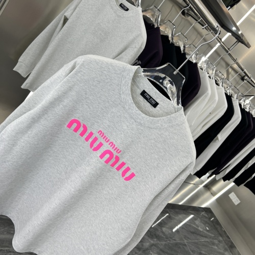 Replica MIU MIU T-Shirts Long Sleeved For Unisex #1239111 $42.00 USD for Wholesale