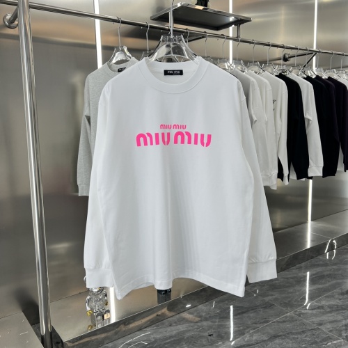 Wholesale MIU MIU T-Shirts Long Sleeved For Unisex #1239112 $42.00 USD, Wholesale Quality Replica MIU MIU T-Shirts