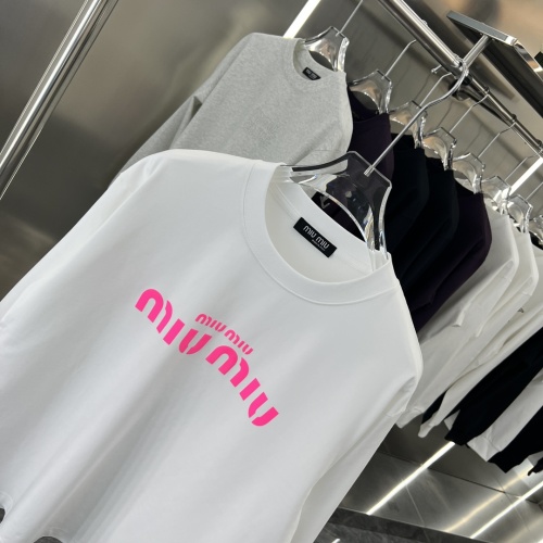 Replica MIU MIU T-Shirts Long Sleeved For Unisex #1239112 $42.00 USD for Wholesale