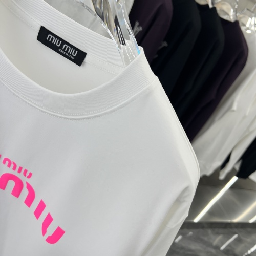 Replica MIU MIU T-Shirts Long Sleeved For Unisex #1239112 $42.00 USD for Wholesale