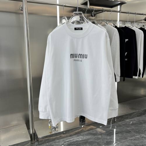 Wholesale MIU MIU T-Shirts Long Sleeved For Unisex #1239118 $42.00 USD, Wholesale Quality Replica MIU MIU T-Shirts