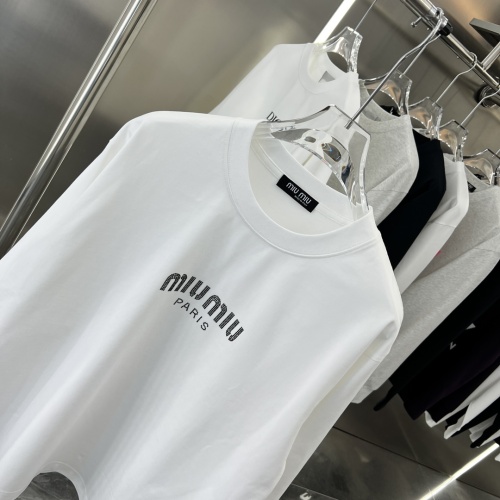 Replica MIU MIU T-Shirts Long Sleeved For Unisex #1239118 $42.00 USD for Wholesale