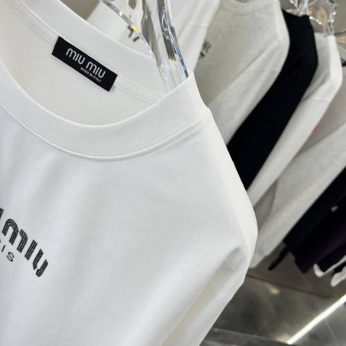 Replica MIU MIU T-Shirts Long Sleeved For Unisex #1239118 $42.00 USD for Wholesale