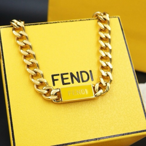 Replica Fendi Necklaces #1239151 $29.00 USD for Wholesale