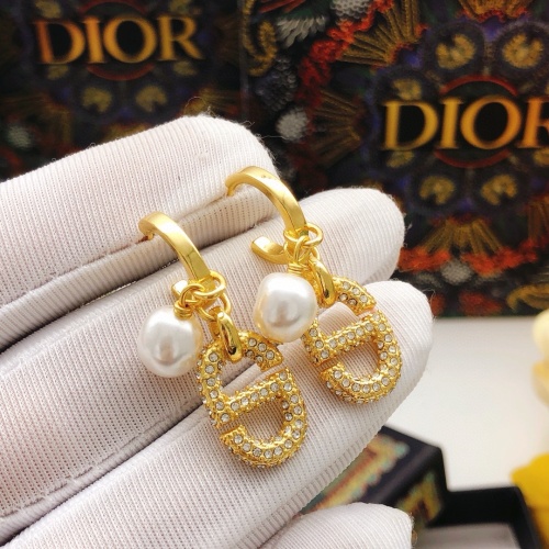 Replica Christian Dior Earrings For Women #1239164 $29.00 USD for Wholesale