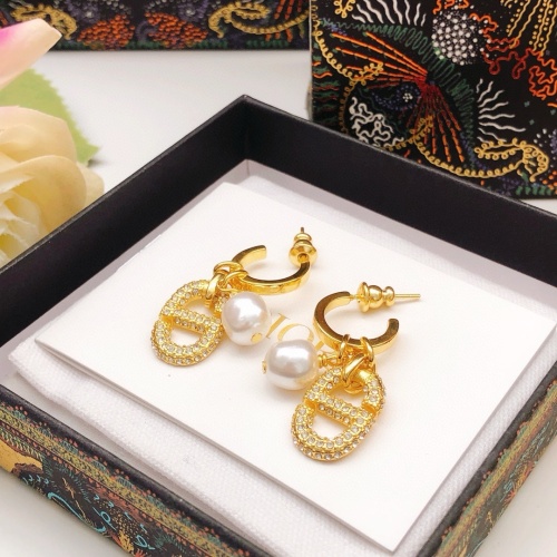 Replica Christian Dior Earrings For Women #1239164 $29.00 USD for Wholesale