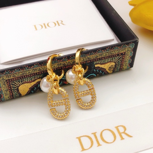 Replica Christian Dior Earrings For Women #1239164 $29.00 USD for Wholesale