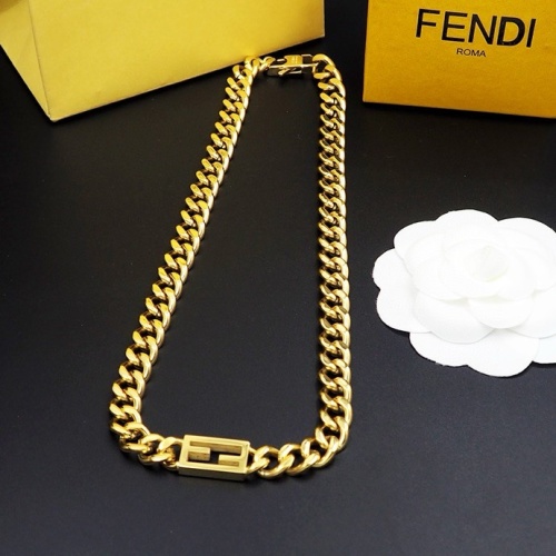 Wholesale Fendi Necklaces #1239166 $29.00 USD, Wholesale Quality Replica Fendi Necklaces