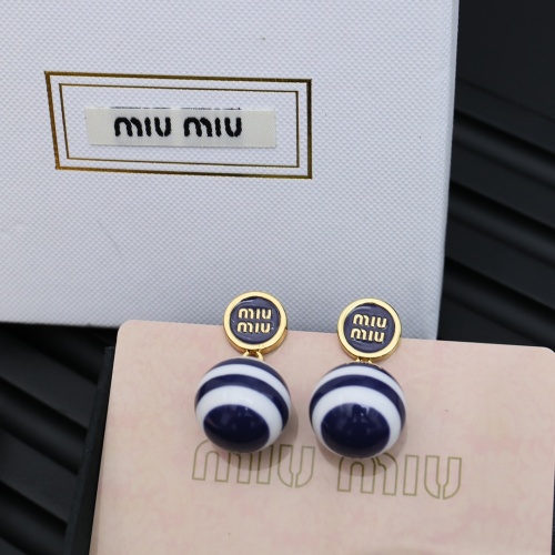 Replica MIU MIU Earrings For Women #1239211 $34.00 USD for Wholesale