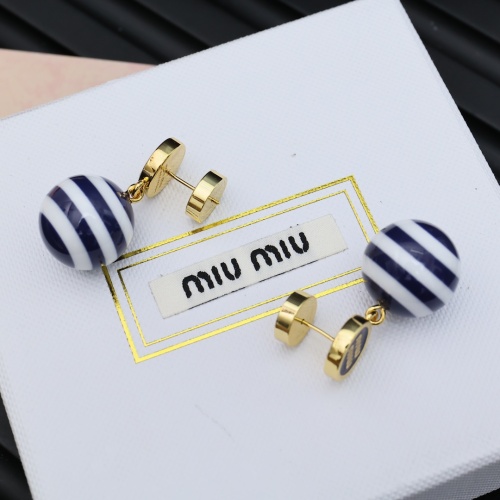 Replica MIU MIU Earrings For Women #1239211 $34.00 USD for Wholesale