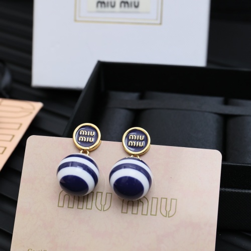 Replica MIU MIU Earrings For Women #1239211 $34.00 USD for Wholesale